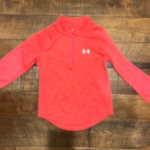 Girls 3/4 zip pullover UA